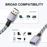 Usb Extension Cable 25 Ft - Usb 3.0 Extension Cable [Aluminum Shell, Nylon Bra