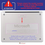 mCover Case ONLY Compatible for 2024+ 15" Microsoft Surface Laptop 7 (Model# 2037) Windows PC with ARM CPU and AI-Powered Copilot+ (NOT Fitting Other Surface Models) - Pink