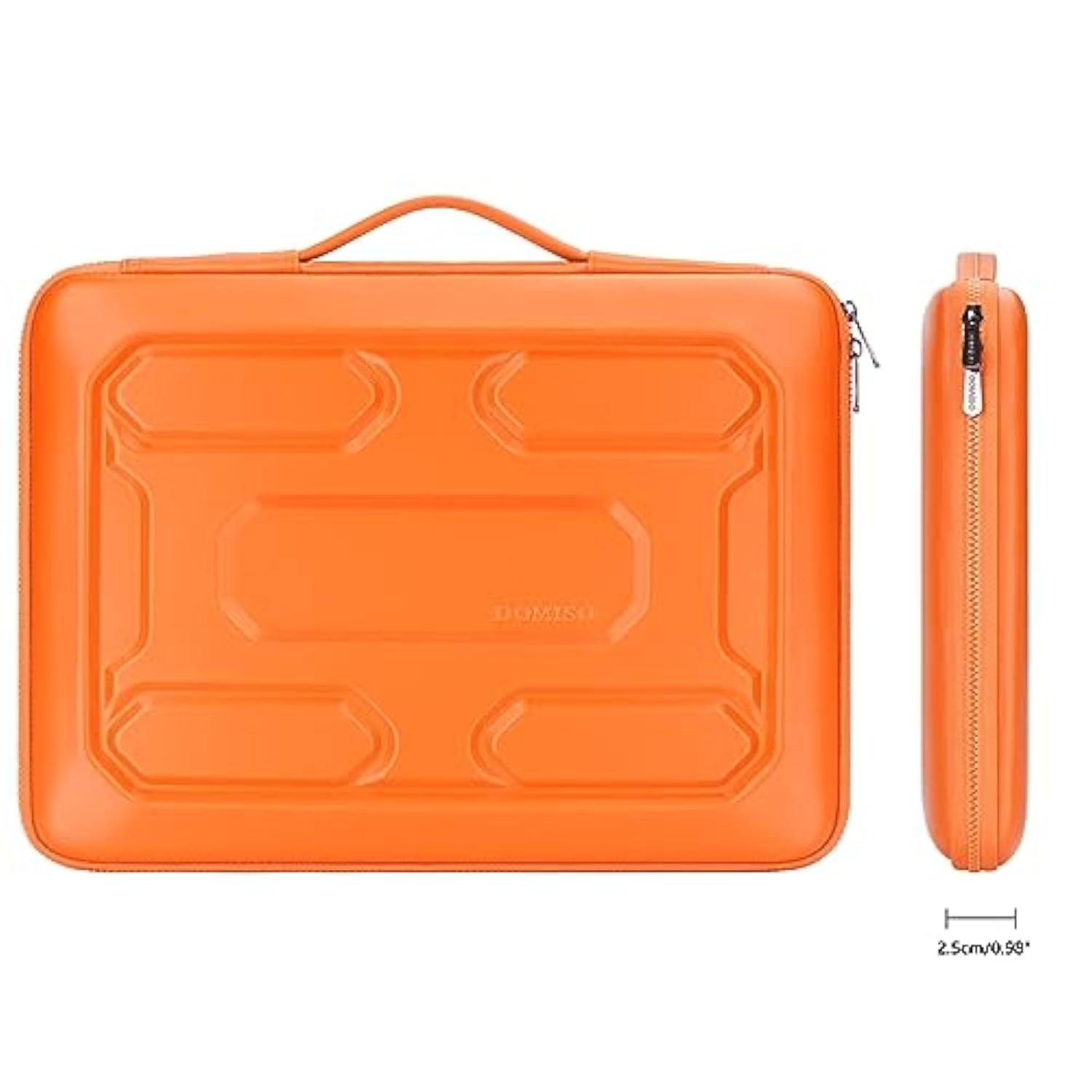 13.3 Inch Laptop Sleeve With Handle Shockproof Computer Bag Waterproof Eva Protective Carrying Case For 13-13.3 Inch Notebooks/13 Macbook Air/Macbook Pro Retina/Dell Xps 13/Hp,Orange