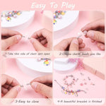 Charm Bracelet Making Kit -120Pcs Diy Jewelry Making Kit, Mermaid Gifts For Girls Toys Crafts For Teen Girls Ages 5 6 7 8-12, With Portable Bracelet Organizer Box