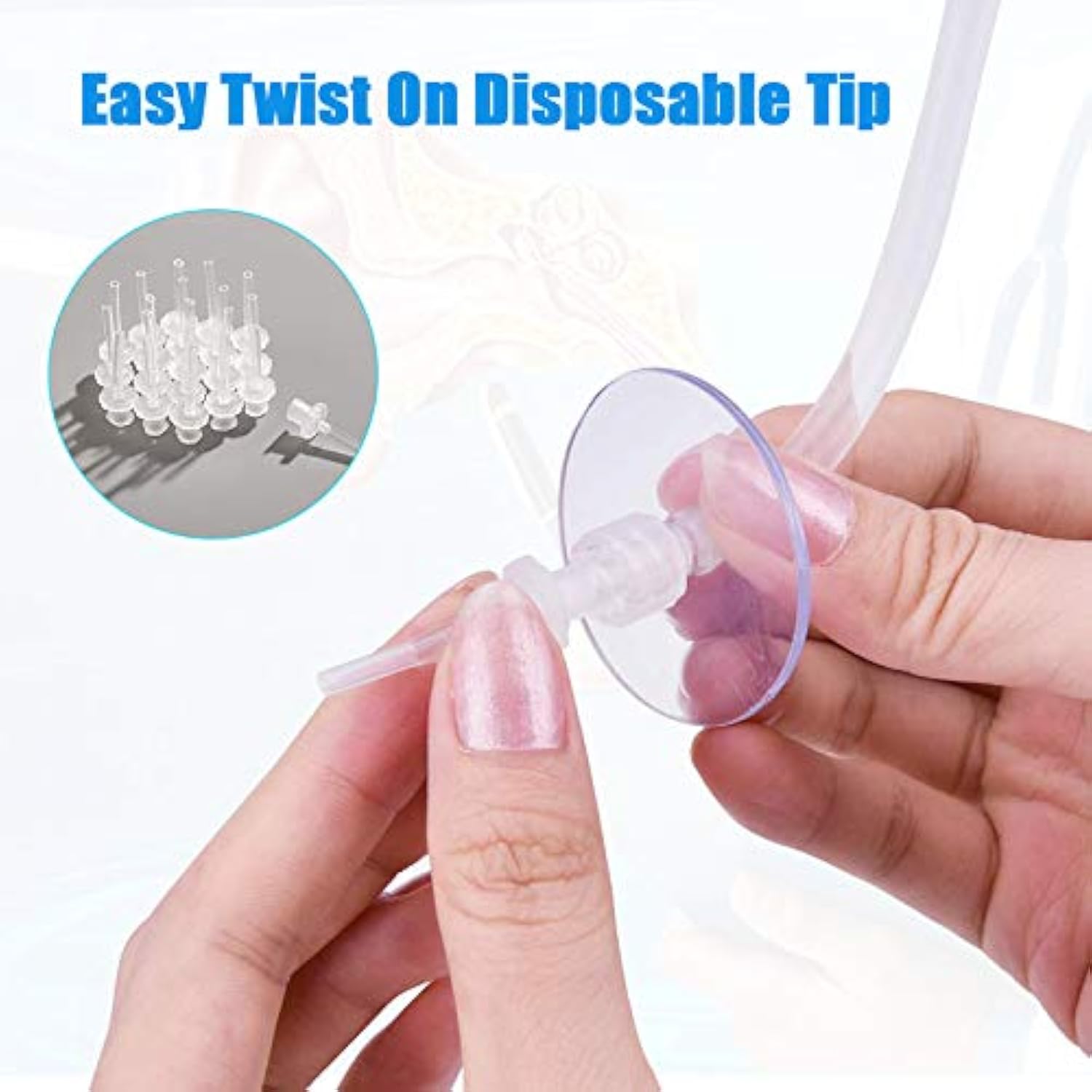 30 Pack Ear Wash Disposable Tips Ear Washer Replacement Tubes - Compatible With Doctor Easy Elephant And Rhino Ear Washers/Ear Wash/Wax-Rxsystems