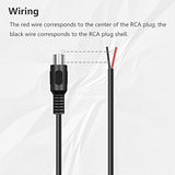 4 Pack Rca Female To Speaker Wire, Rca Female Plug Adapter Connector To Bare W