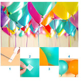 Balloon Arch Kit And Balloon Garland Kit, 2 Pack Balloon Garland Strips - 2 Pack Balloon Glue Point Dots Stickers - 2 Balloon Tie Tools And 20 Balloon Clips For Ballon Arch Kits Party Wedding Birthday