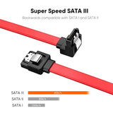 CableCreation SATA III Cable, [2-Pack] 8-Inch/0.6FT SATA III 6.0 Gbps 7pin Fem