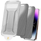 2 Pack for iPhone 14 Pro Max Matte Privacy Screen Protector Anti spy Anti glare Tempered Glass Film Easy Installation Auto-Alignment Kit, Auto