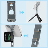 VRIG Phone Tripod Holder Mount for MagSafe,Aluminum Tripod Mount Adapter with 1/4-20 & Cold Shoe for Video Recording for iPhone 17 16 15 14 13 12 Pro