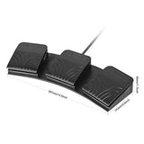 [Upgraded] Usb Triple Foot Pedal Optical Switch Control 3 Key Three Button Program Computer Keyboard Mouse Game Action Hid