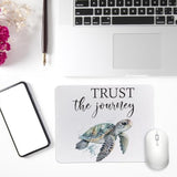 Turtle Mouse Pad For Desk, Turtle Gifts For Women Turtle Lovers, Turtle Desk Accessories, Non-Slip Rubber Base Mouse Pads For Wireless Mouse, Computers, Laptop, Office, 9.5X7.9 Inch