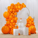 Orange Balloons 128Pcs Arch Kit Garland 18 12 10 5 Inch Fall Party Decorations