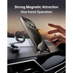 SYNCWIRE for MagSafe Car Mount - [360° Rotation] Magnetic Phone Holder for Car, Adjustable Metal Arm, Ultra Magnet, Car Magnet Phone Mount for Dashboard, Fit for iPhone 16 15 14 13 Pro Max &All Phones