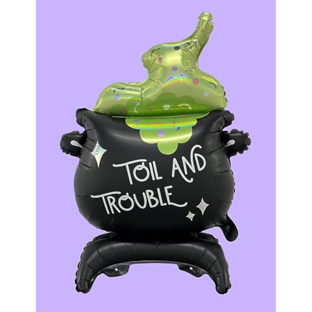 Large Halloween Foil Cauldron Balloon for Indoor Party Props and Boo Day Decor