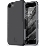 iPhone SE 2022/2020 8 7 Shockproof Rugged Case Wireless Charging Black Gray