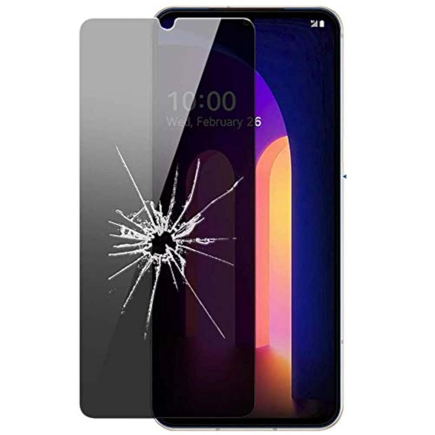 For Lg V60 Privacy Screen Protector - [2 Pack] Front Bubble Free For Lg V60 Thinq 5G 2020 6.8" Lg V600 Privacy Anti-Spy Screen Protector Anti-Scratch Protective Film