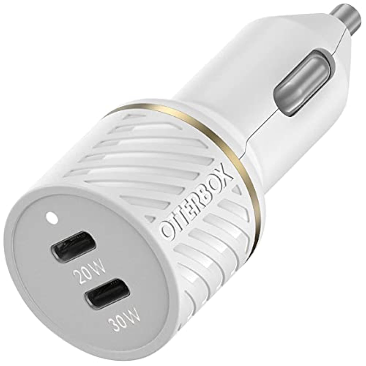OtterBox Fast Charge USB-C Car Charger, 20 Watt + OtterBox USB C-Ligtning Cable, 1M - Cloud DUST
