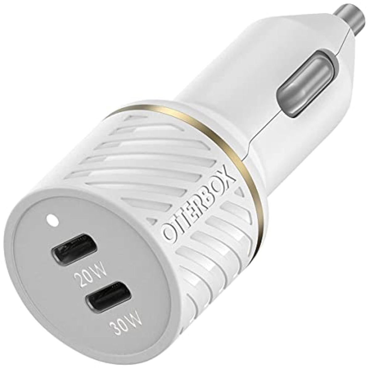 OtterBox Fast Charge USB-C Car Charger, 20 Watt + OtterBox USB C-Ligtning Cable, 1M - Cloud DUST