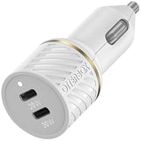 OtterBox Fast Charge USB-C Car Charger, 20 Watt + OtterBox USB C-Ligtning Cable, 1M - Cloud DUST