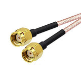 Rp-Sma Female Bulkhead Mount To Dual Rp-Sma Male Wifi Antenna Adapter Splitter Cable 15Cm 6 Inch For Wifi Router Hotspot Wireless Mini Pci Express Pcie Network Card Adapter