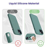 Designed For Iphone 14 Case, Silicone Shockproof Slim Thin Phone Case For Iphone 14 6.1 Inch (Pine Green)