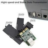 P1080383-442 Kit Upgrade Ethernet Module For Zebra Zd410 Zd420 Thermal Desktop Label Printer Wired 203Dpi 300Dpi