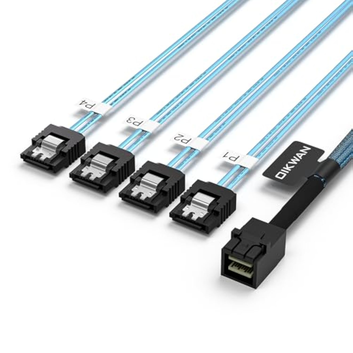 Internal Mini Sas To Sata Cable, Sff-8643 To Sata Forward Breakout Compatible