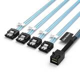 Internal Mini Sas To Sata Cable, Sff-8643 To Sata Forward Breakout Compatible