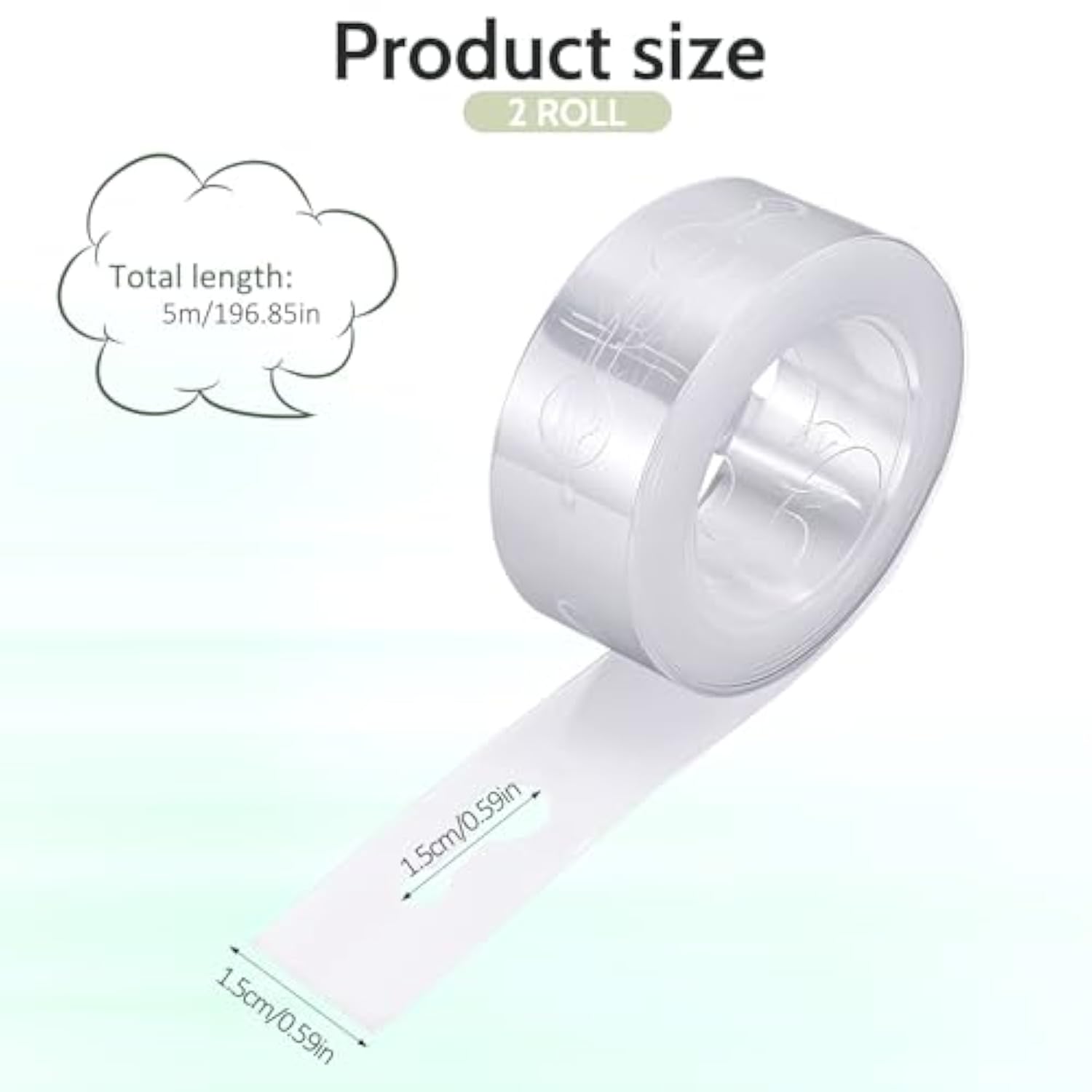 Balloon Arch Strip Kit For Garland 2 Rolls Balloon Tape Strips 16.4 Feet Extra Strong Non-Marking Removable Balloons Archs Strips For Birthday Party Wedding Christmas Decorations And Diy - Double Hole