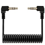 Trs Cable,3.5Mm Trs To Trs Adapter Microphone Patch Cable,1/8 Aux Cord Trs Audio Converter Patch Cables,Cameras Coiled Live Streaming Mic Cord (Black)