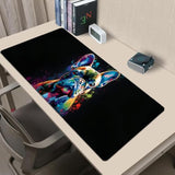 Cosmic French Bulldog Gaming Mouse Pad 31.5X11.8In,Dog Large Extended Desk Mat With Non-Slip Rubber Base,Puppy Big Mousepad For Laptop Computer Pc,For Gamer Office Home Decor,Deskmat Gifts