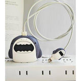 Cute Protective Case Compatible With Apple 20W Usb-C Adapter Charger, 3D Cartoon Protective Cover, Cable Protector Sleeve For Iphone Charger (Cute Shark)