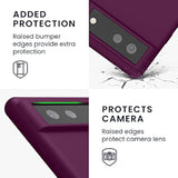 kwmobile Case Compatible with Google Pixel 6 Case - TPU Silicone Phone Cover with Soft Finish - Bordeaux Violet