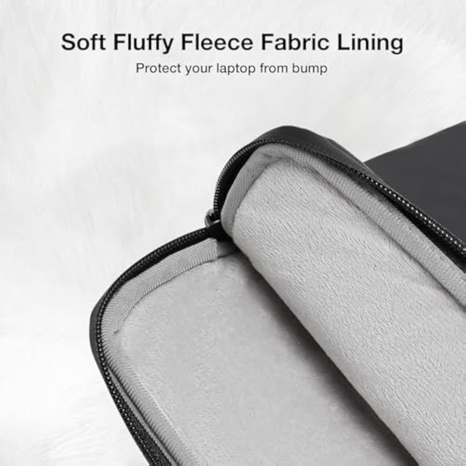 MOSISO Laptop Sleeve 13-14 inch, 13.3 inch Carrying Bag Compatible with MacBook Air/Pro 13/14, HP, Dell, Lenovo, Acer, Portable Slim Cover Travel Computer Bag with Front Left Vertical Pocket, Black