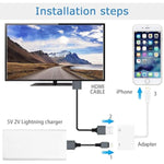 [Apple Mfi Certified] Lightning To Hdmi Adapter For Iphone To Tv, 1080P Lightning To Digital Av Adapter Sync Screen Connector Cable For Iphone 14 13 12 11 Pro Max Xs Xr X 8 7 To Hdtv Projector Monitor