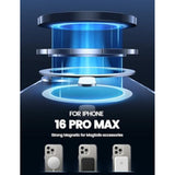 Magnetic Case For Iphone 16 Pro Max, For Magsafe - [Clear & Anti Yellow][Military Grade Drop Protection][Scratch-Resistant] Tpu Slim Magnet Protective Cover Case, Only Iphone 16 Pro Max 6.9"