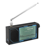 ATS25 Ultra Portable 4 Touchscreen Audio Receiver with Multi-Mode Playback, USB & AUX Input, Visual Level Display