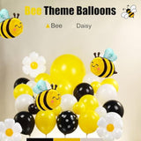 Bee Balloon Garland Kit – Mylar & Daisy Balloons for Gender Reveal & Baby Shower