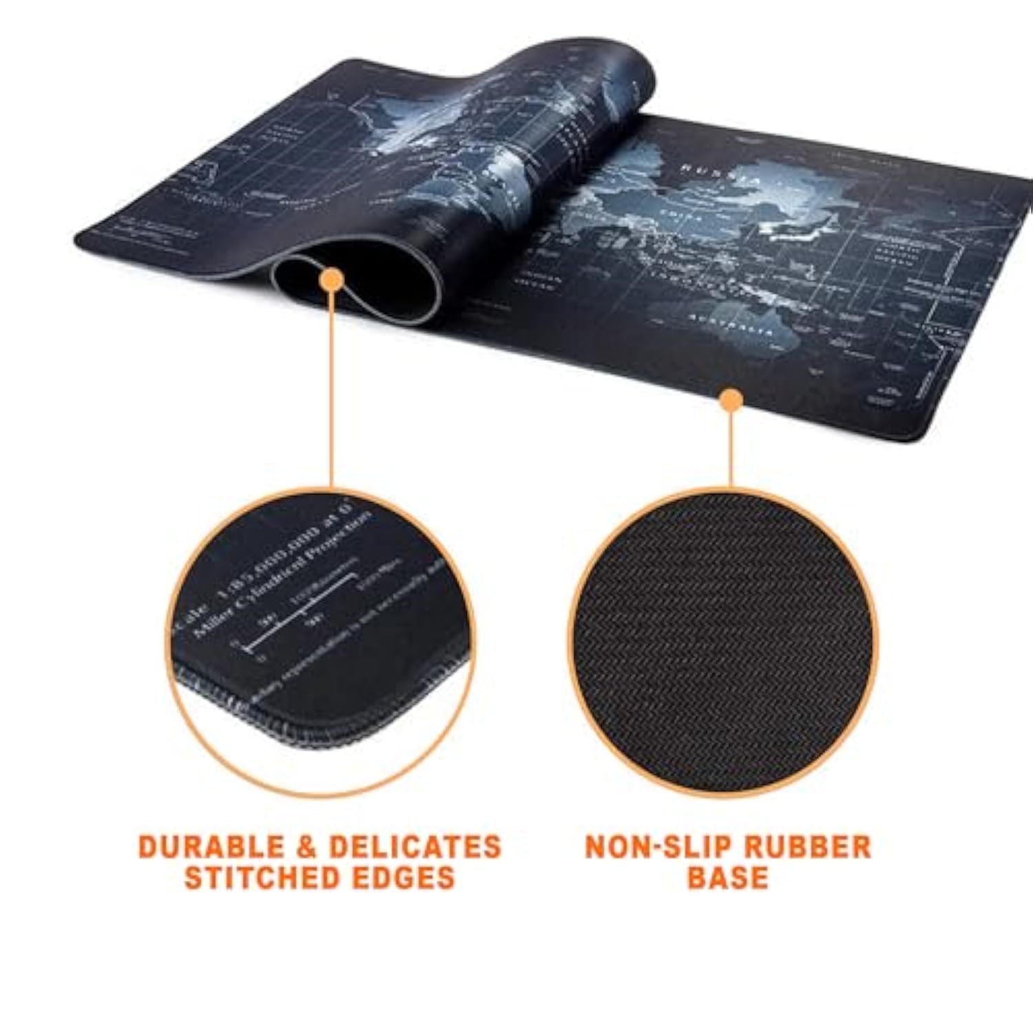 Xxl Gaming Mouse Pad – Full Desk Mousepad, Premium Rubber Non-Slip Keyboard Mat With Stitched Edges & Smooth Surface – Desk Pad For Gamers, Students & Office Workers (31.5" X 15.7" In)