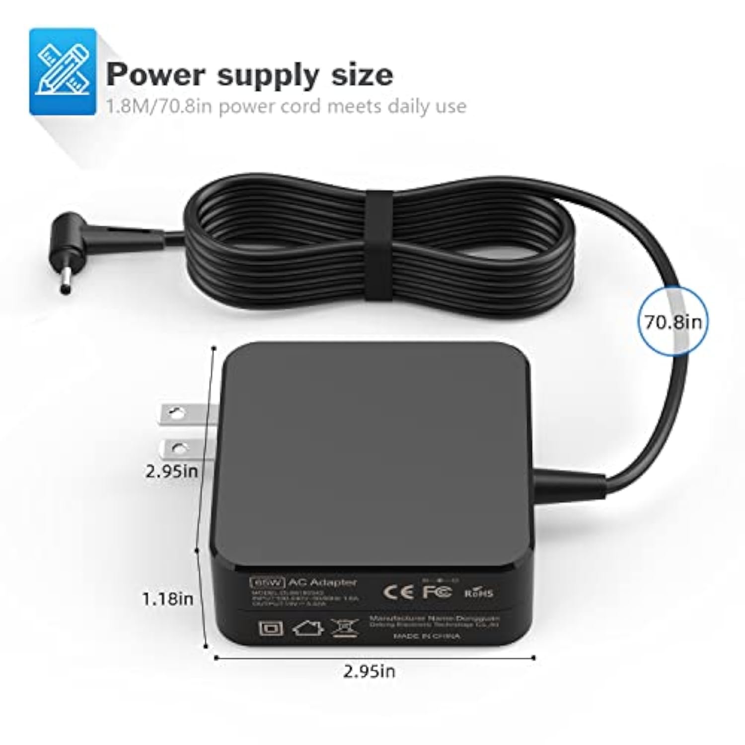 Lg Gram Charger, 19V Laptop Adapter Wall Charger For Lg Gram 13.3" 13" 14" 15"