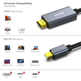 BENFEI Mini DisplayPort to HDMI Cable, Mini DP to HDMI 6 Feet Cable Compatible
