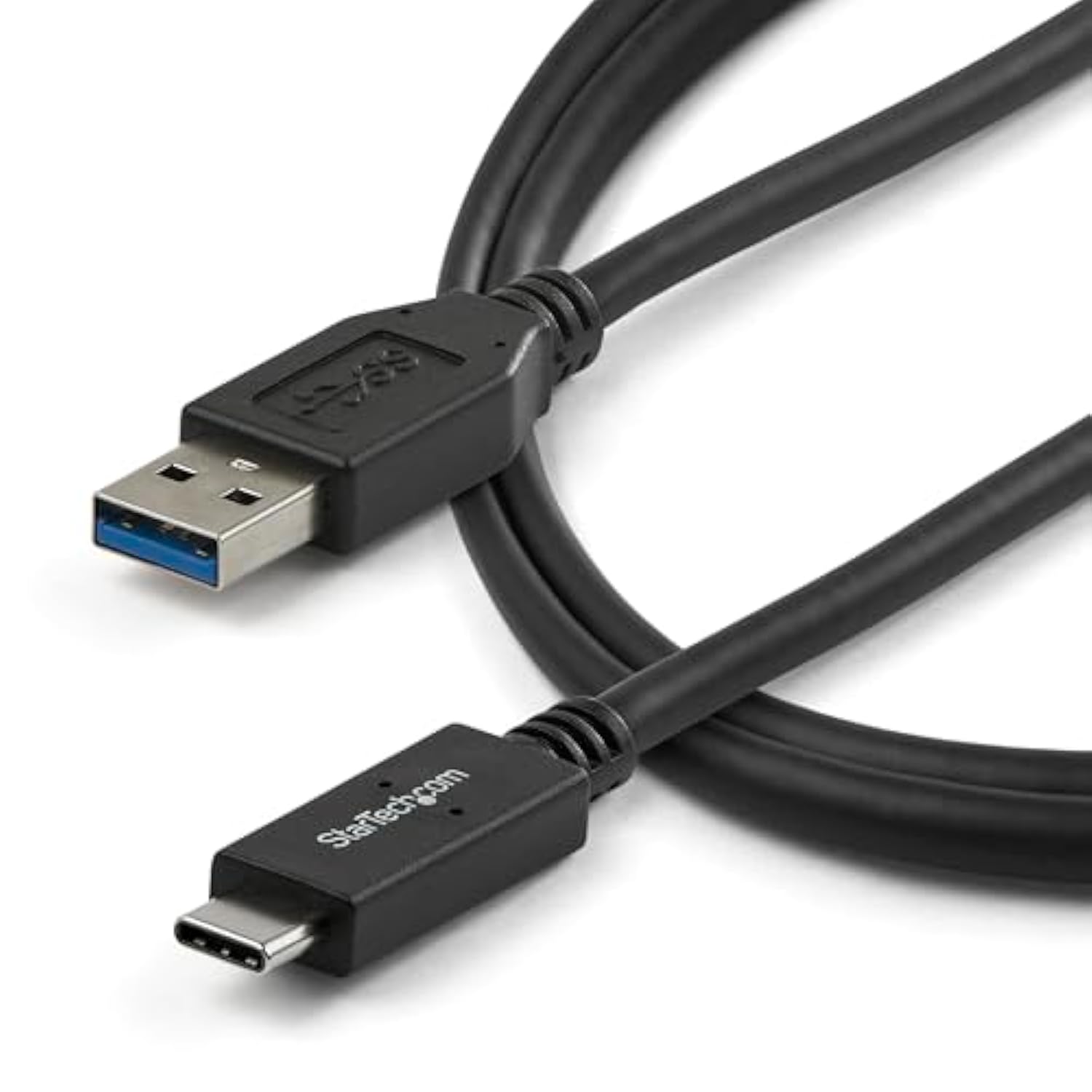 StarTech.com USB to USB C Cable - 3 ft / 1m - 10 Gbps - USB-C to USB-A - USB 2.0 Cable - USB Type C (USB31AC1M),Black
