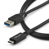 StarTech.com USB to USB C Cable - 3 ft / 1m - 10 Gbps - USB-C to USB-A - USB 2.0 Cable - USB Type C (USB31AC1M),Black