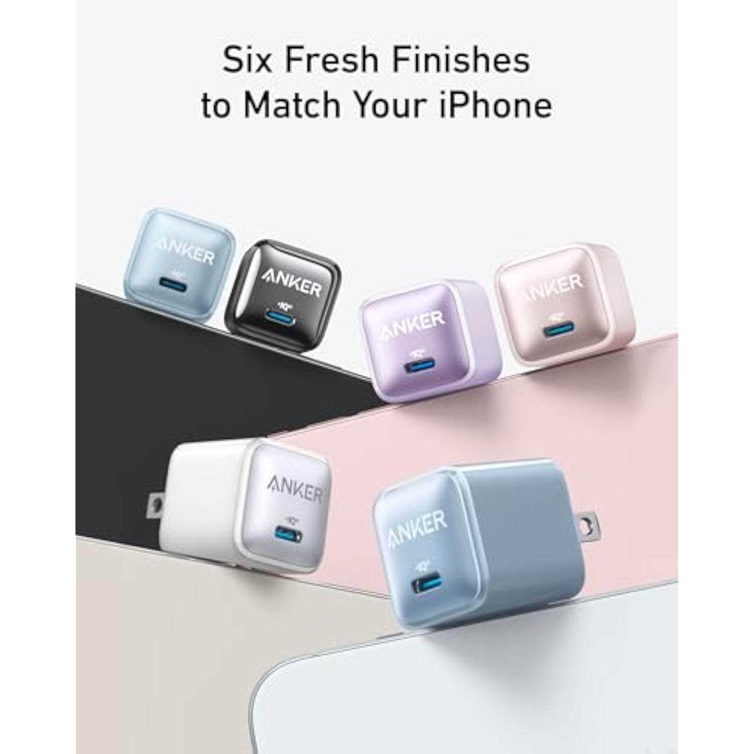 20W USB C Charger Block, Compact Fast Charger for iPhone 15 & Galaxy