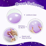 60pcs Purple Gold 12in Balloons with Confetti for Graduation Wedding & Party