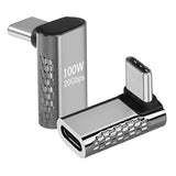 2 Pack Usb C Adapter, 100W Usb C Male To Female Extender Connector, Usb Type C