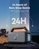Soundcore Boom 2 By Anker, Outdoor Speaker, 80W, Subwoofer, BassUp 2.0, 24H Playtime, IPX7 Waterproof, Floatable, RGB Lights, USB-C, Custom EQ,