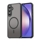 For Samsung Galaxy A54 5G Case[Full Camera Protection][Compatible With Magsafe] Shockproof Military-Grade Protection Skin-Friendly Touch Translucent Matte Back Protective Phone Cover, Black