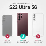 SUPCASE for Samsung Galaxy S22 Ultra Case with Stand (Unicorn Beetle Pro), [Built-in Front Frame & Belt-Clip] [Military-Grade Protection] Full-Body Rugged Phone Case for Galaxy S22 Ultra, Black