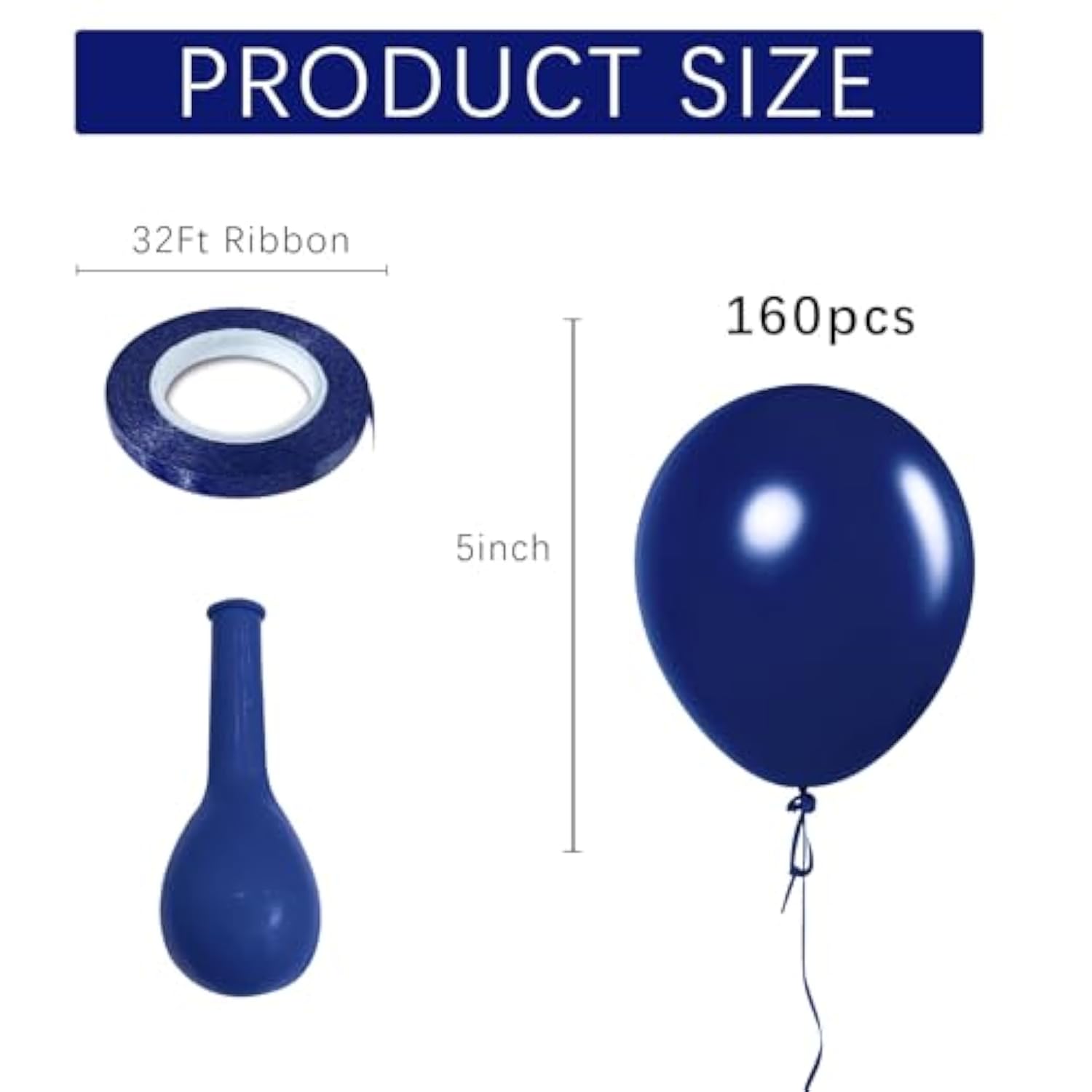 Navy Blue Balloons Latex Party Dark Blue 160 Pack 5 Inch Round Navy Balloons For Wedding Graduation Birthday Party Backdrop Decorations