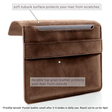 Leather Sleeve For Macbook Pro 14 Inch (M1-M4 | 2021-2024) — Handmade & Expertly Crafted Luxury Case For Macbook 14 — Full Grain Beautifully Stitched Fair Trade Leather - Fernando