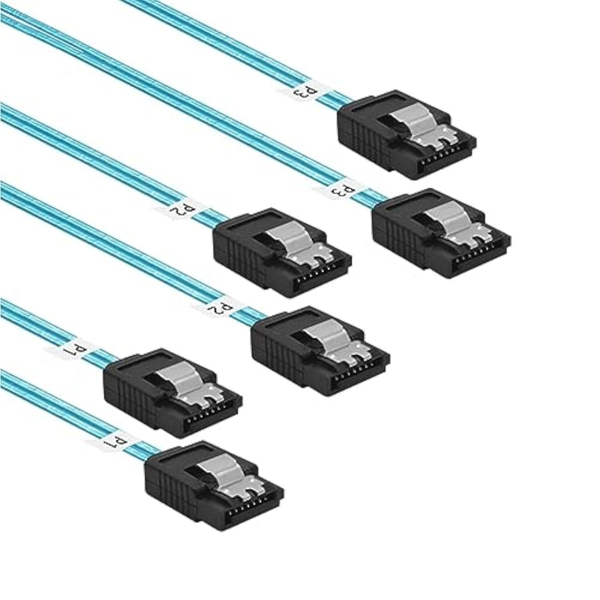 Sata-Iii Cable:24 Inches,3 Pack Sata 6Gbps Cables Flexible Sata Cable 2Ft,Stra