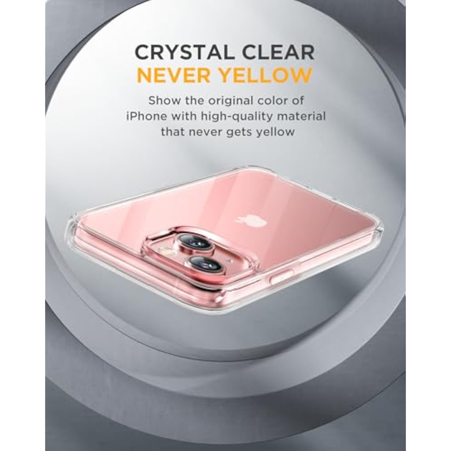 For Iphone 15 Case Clear Full-Body Built-In Glass Screen Protector &Camera Protector, Military Drop Proof 15 Phone Case 360 Degree Shockproof Protective Cover Bumper 6.1 Inch, Clear